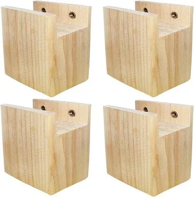 Produktbild von Famanu Möbelverhoger 10 cm - 4 Stück aus massivem Holz