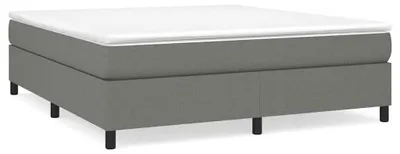 Obrázek produktu pro vidaXL Box spring bed frame dark grey 180x200 cm fabric