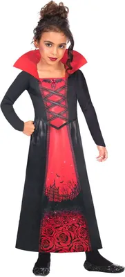 Immagine prodotto di Costume da vampiro per ragazze Costume di Halloween nero-rosso
