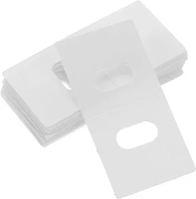 Produktbild von Famanu Reparaturset für Jalousien - Lamellen Clips mit starker Kleefkraft - 5 x 2,5 cm - Weiß