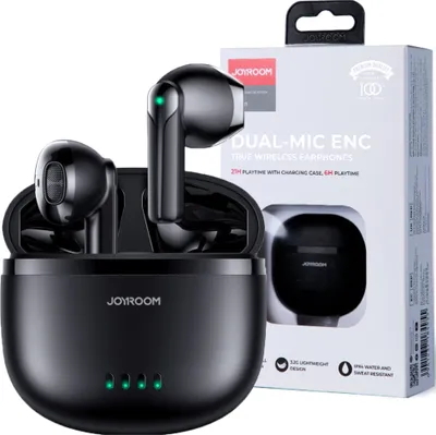 Produktbild von Joyroom Kopfhörer Tws Wireless Enc Wasserdicht Bluetooth 5.3 Schwarz
