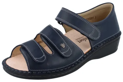 Produktbild von FINN COMFORT Usedom Damen Sandale blau Glattleder - Größe: 39