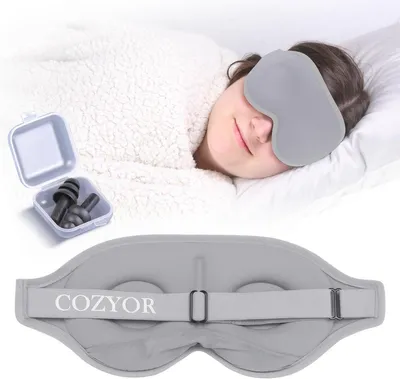 3D Schlafmaske mit verstellbarem Band für Seitenschläfer