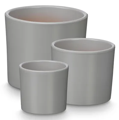 Produktbild von Blumentöpfe aus Keramik, 3 Stück, Ø 14, 17, 22 cm