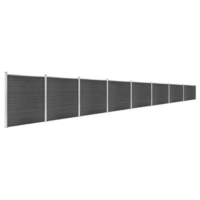Immagine prodotto di Set di elementi di recinzione WPC 1391x186 cm nero