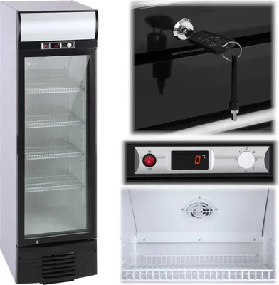 Zdjęcie produktu dla Expondo Royal Catering Lodówka na butelki – 278 l – LED