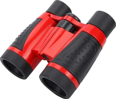 Immagine prodotto di 6x30 Bambino Bambino all'aperto Birdwatching binocolo bambini pieghevole telescopio giocattolo regalo rosso