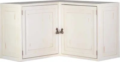 Produktbild von MiaMöbel Hängeschrank Mexico Möbel 100x66x100 cm Landhausstil Massivholz Pinie Weiß