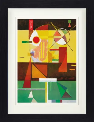 Produktbild von Wassily Kandinsky Gerahmtes Bild Mit Edlem Passepartout | Wand-Bilder | Im Bilderrahmen - Zersetzte Spannung, 1930 (40 x 30 cm)