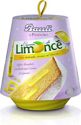 Image de Bauli Pandoro con Crema di Limoncè / Gâteau italien à la levure et à la crème de citron 750 gr.