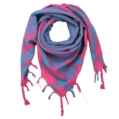 Produktbild von Palituch - pink - türkis - Kufiya PLO Tuch