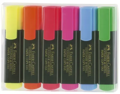 Immagine prodotto di Faber-Castell 154806 Evidenziatore TL 48 REFILL - ricaricabile, 6 colori in astuccio