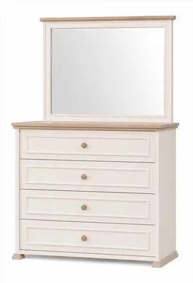 Immagine prodotto di Kommode Spiegel Beige Holz Modern Schubladen Schlafzimmer Ankleide
