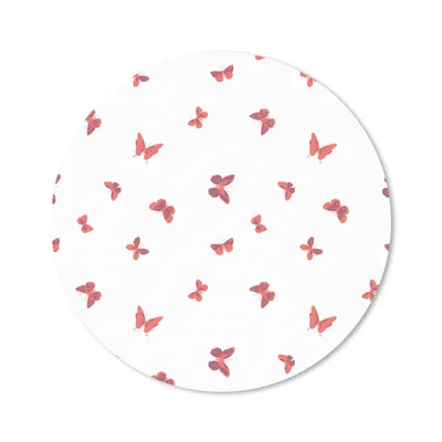 Produktbild von MuchoWow® Mauspad Mousepad Schmetterlinge - Muster - Tiere 40x40 cm - Mousepads - Maus Mat - Pad - Mausunterlage - Schreibtisch Accessoires