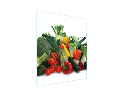 Produktbild von Glasschneidebrett 45x52 Gemüse