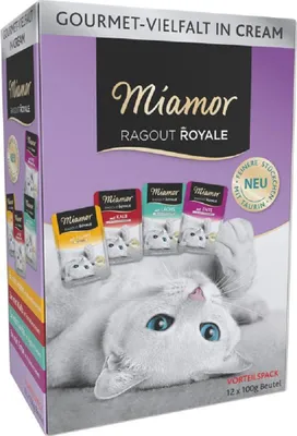 Image de Miamor 100gx12x5 Ragout Royale Multipack Cream Vielfalt