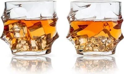 Produktbild von Whiskyglas, graviertes Whiskyglas, Luxusgläser, für Wein, Weinaccessoires für Whisky/Cocktails/Bourbon/Saft, perfekte, einzigartige Tumbler-Gläser, 2er-Set