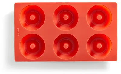 Productafbeelding van Lekue - Siliconen vorm voor donuts/appelbeignets, rood
