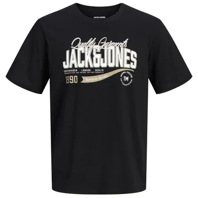 Produktbild von Jack&Jones Übergrößen T-Shirt schwarz JJELOGO