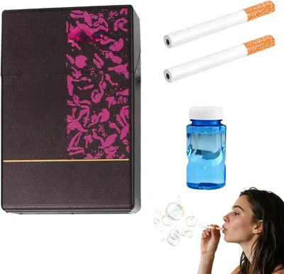 Productafbeelding van Speelgoed sigarettenset met bellenblaas - Nep sigaretten bellenblaasmachine - Mini bellenblazer