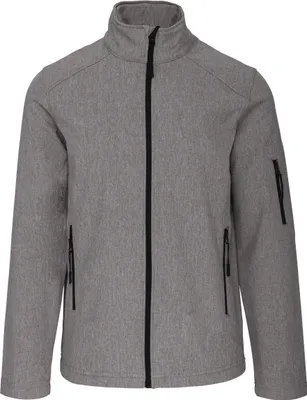 Produktbild von Kariban Herren Softshell Jacke Softshelljacke Übergangsjacke Jacke, Größe:4XL, Farbe:Marl Grey