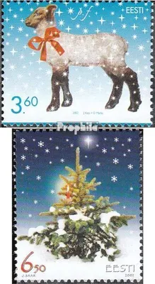 Produktbild von Briefmarken Estland 2002 Mi 451-452 (kompl.Ausg.) postfrisch Weihnachten