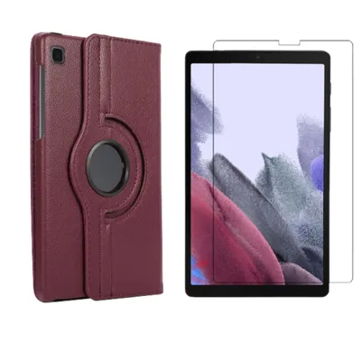 Image de 2in1 Set pour Samsung Galaxy Tab A7 Lite 2021 SM-T220 SM-T225 8.7 pouces avec housse de protection + verre de protection avec housse Auto Sleep/Wake
