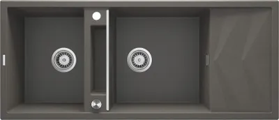 Produktbild von 2-bowl magnetic granite sink with drainer