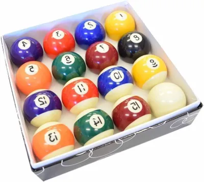 Productafbeelding van Biljartballen Set - Poolballen Complete - Spel Uren - Standaard Maat - 16 Stuks - Multicolor