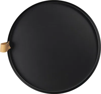 Productafbeelding van Clayre & Eef 6Y4635 Decoratief dienblad, zwart, Ø 30 x 3 cm
