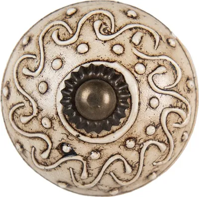 Immagine prodotto di Clayre & Eef Pomello Ø 4 cm in Vetroceramica marrone beige