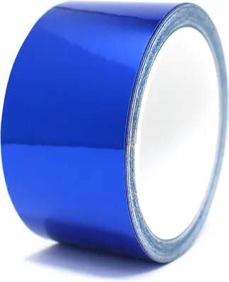 Produktbild von 8,5m Zierstreifen 50mm Chrom Blau Auto Motorrad Dekorstreifen Seitenstreifen