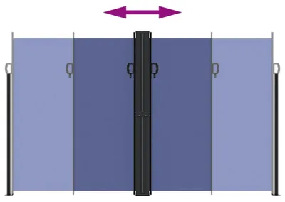Produktbild von Ausziehbare Windschutzvorrichtung - Windschutzvorrichtungen - Windschutz für Balkone - Windschutz für den Garten - 200 x 600 cm