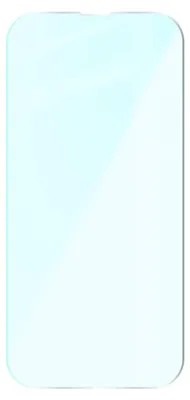 A clear screen protector for an Apple iPhone 14 Pro.