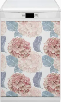 Produktbild von Küche Dekorative Magnete  Magnet Folie für Geschirrspüler 45x80 cm   - Hortensie