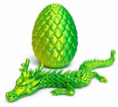 Produktbild von Raptor Beweglicher 3D Drache mit Drachenei 13 cm Grün