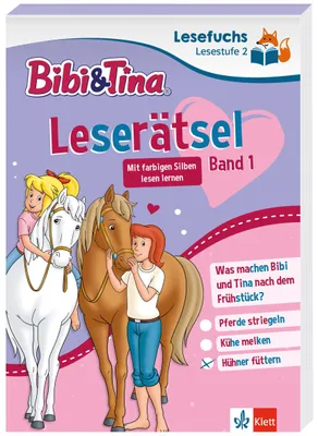 Produktbild von Lesefuchs Bibi & Tina: Leserätsel Lesestufe 1, Band 1