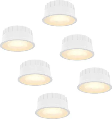 Produktbild von hoftronic LED Modul 6W 570lm CCT dimmbar 2700K-6000K Weiß 6er Set