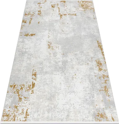 Produktbild von Moderner Teppich DUKE 51378 creme / gold - Beton, Stein strukturiert, sehr weich, Fransen beige 180x270 cm