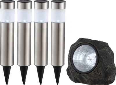 Produktbild von 5er Set LED Solarlampen in verschieden Designs