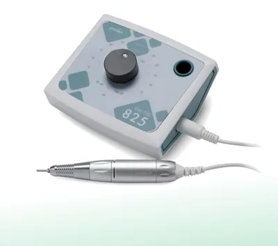 Produktbild von Elektrische Feile PROMED The File 825, mit Edelstahl-Handstück und Fusspedal, bis 25.000 U/min