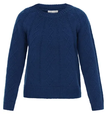 Obrázok produktu pre Pletený sveter Felipa – modrá farba, veľkosť M/L