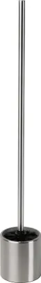 Produktbild von Bambelaa! XL Klobürste Wc-Bürste WC-Garnitur WC-Bürstenhalter Edelstahl Glas Silber langer Klobesen Schwarz ca. 67 cm