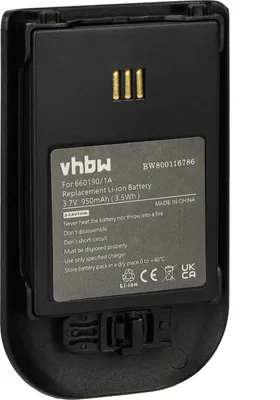 Produktbild von vhbw Akku kompatibel mit DeTeWe Aastra schnurlos Festnetz Telefon (930 mAh, 3,7 V, Li-Ion) Schwarz