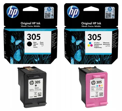 Productafbeelding van 6ZD17AE HP 305 DJ, zwarte inkt (2 stuks)