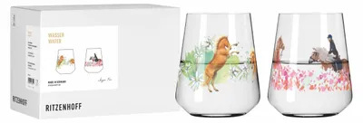 Produktbild von Ritzenhoff Reitgold Wasserglas 510 ml 2er-Set Kristallglas Germany