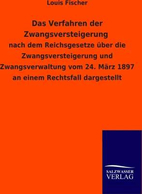 Produktbild von Das Verfahren der Zwangsversteigerung