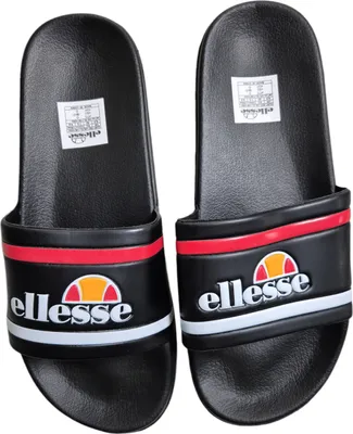 Produktbild von Ellesse Herren Badeschlappen Lion Schwarz/Rot Größe 42