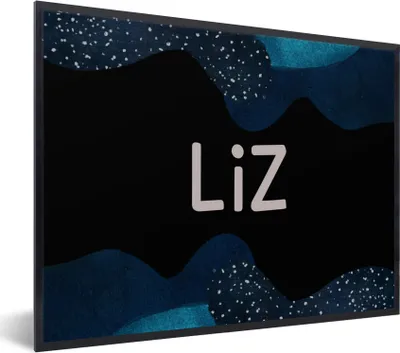 Produktbild von MuchoWow® Gerahmtes Poster Liz - Pastell - Mädchen 80x60 cm - Poster mit Schwarzem Bilderrahmen Wandposter Rahmen Foto Bilder - Schwarzem - Mit Gestell