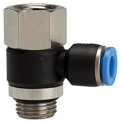Produktbild von Riegler L-Steckverschraubung »Blaue Serie« drehbar, G1/2 i./a., max.15, Ø 12mm